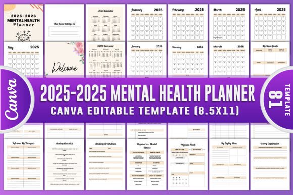 2025-2025 Mental Health Planner Canva: A Tool for Mindful Living