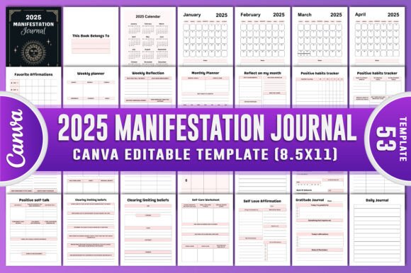 2025 Manifestation Journal Canva Kdp: A Comprehensive Guide for Mindful Living