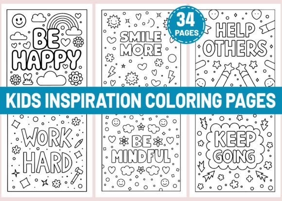 34 Kids Inspiration Coloring Pages: A Creative Resource for Families and Educators