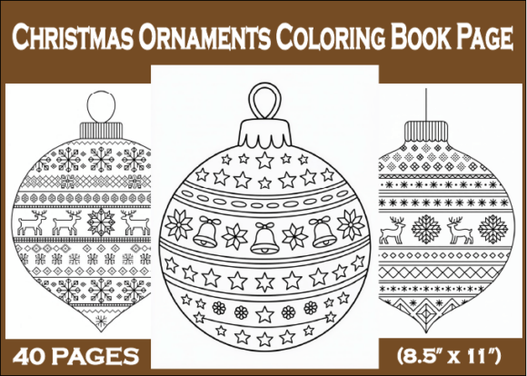 Christmas Ornaments Coloring Book Page: A Creative Adult’s Guide