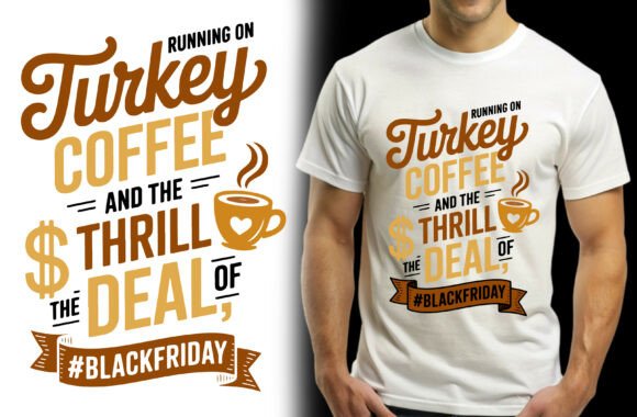 Coffee Turkey Love Oversized T-Shirt