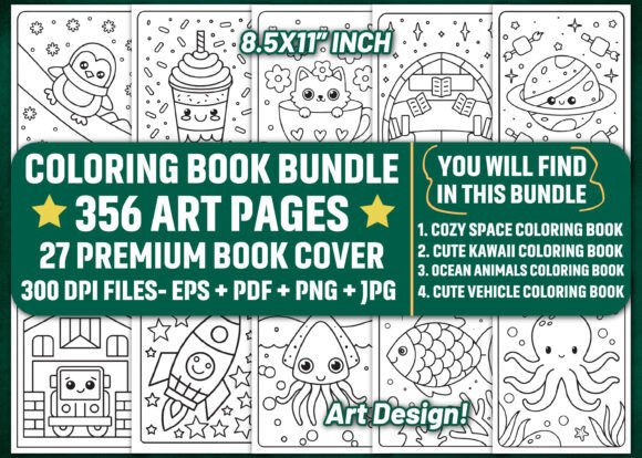 Coloring Book Bundle for Kids - KDP: A Creative Resource for All Ages