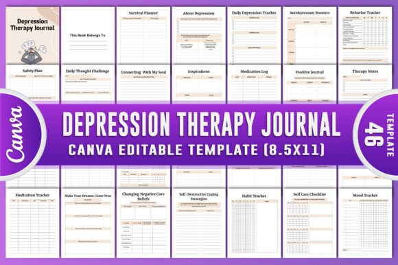 Depression Therapy Journal Canva Kdp: A Strategic Tool for Personal and Professional Growth