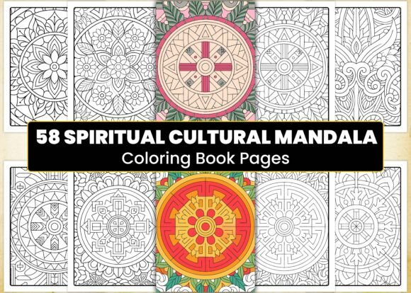 Discover the Healing Power of Spiritual Cultural Mandala Coloring Pages
