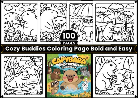 Exploring Capybara and Friends Coloring Pages: A Unique Blend of Cuteness and Creativity