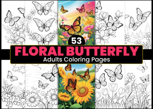 Floral Butterfly Adults Coloring Pages: A Creative Escape for Mind and Soul