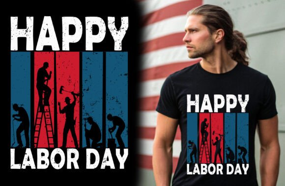 Happy Labor Day T-Shirt Design