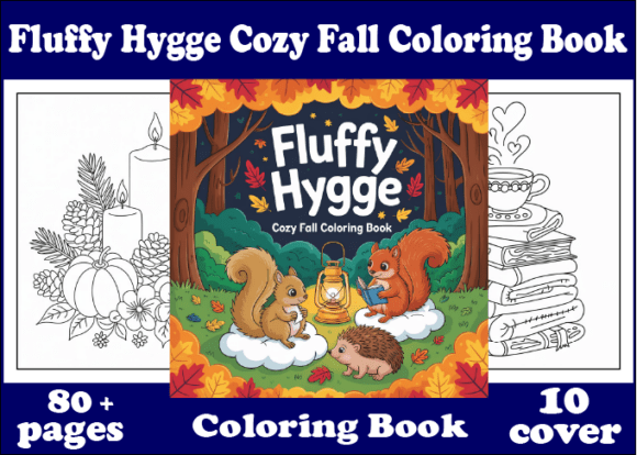 Indulge in the Cozy Charm of Fall with Fluffy Hygge Cozy Fall Coloring Book