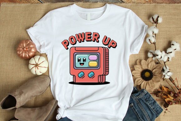 Power Up Gaming T Shirt Design